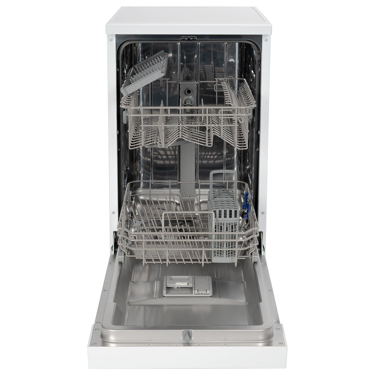 Hoover H-DISH 500 Freestanding Slimline Dishwasher, 10 Place Settings, Class E, Total Care Programme & Quick Wash, Eco Mode, White, 45x61x85 cm - HDPH 2D1049W-80