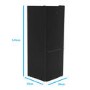 Refurbished electriQ eqfs50141ffb Freestanding 167 Litre 60/40 Split Fridge Freezer Black