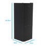 GRADE A2 - electriQ 167 Litre 60/40 Freestanding Fridge Freezer - Black