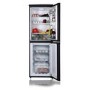 GRADE A1 - electriQ EQFS50152FFB 172 Litre Freestanding Fridge Freezer 50/50 Split Frost Free 50cm Wide - Black