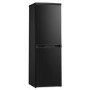 GRADE A1 - electriQ EQFS50152FFB 172 Litre Freestanding Fridge Freezer 50/50 Split Frost Free 50cm Wide - Black