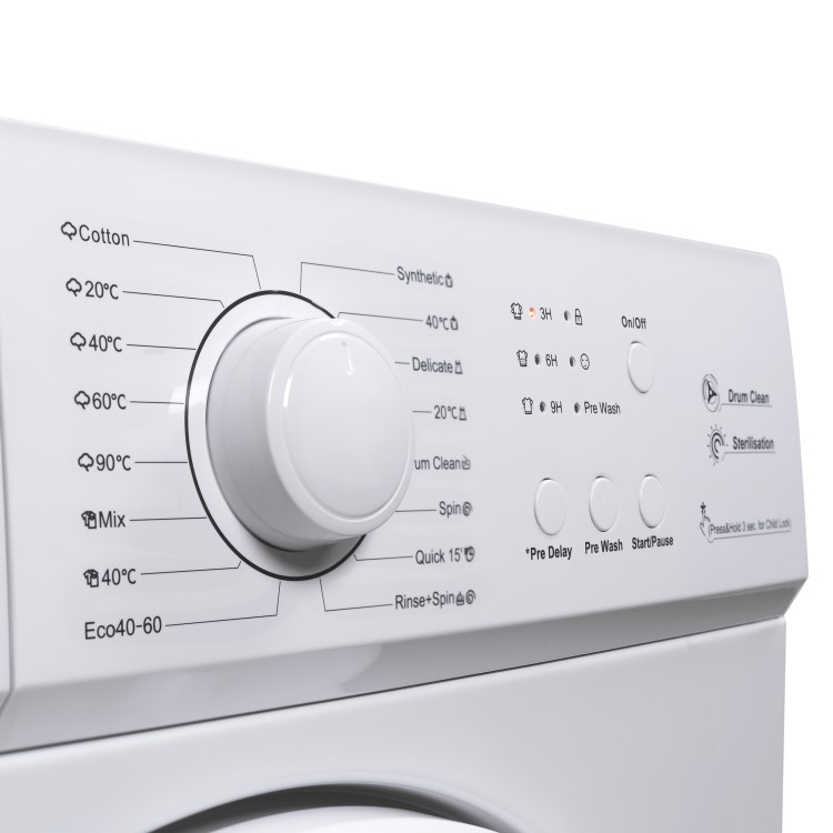 electriQ 7kg 1200rpm Freestanding Washing Machine - White