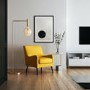 electriQ Dimmable Smart Wifi Filament Globe Bulb Large with E27 screw base - Smoked Amber finish - Alexa & Google Home compatible