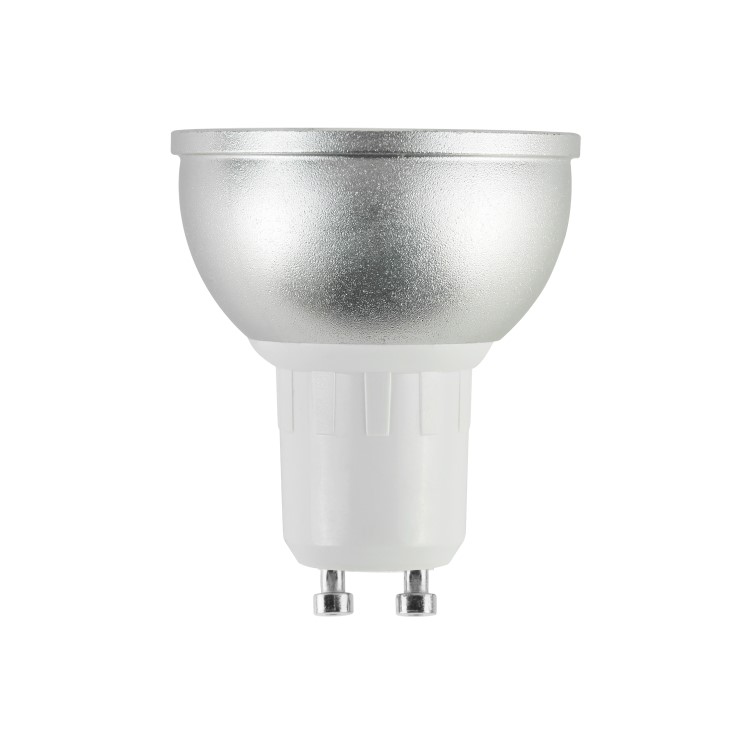 GRADE A1 - electriQ Smart dimmable colour Wifi Bulb with GU10 short spotlight fitting - Alexa & Google Home compatible