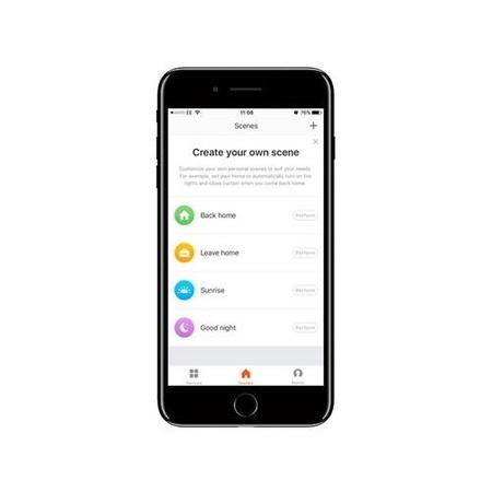GRADE A1 - electriQ Smart dimmable colour Wifi Bulb with GU10 short spotlight fitting - Alexa & Google Home compatible