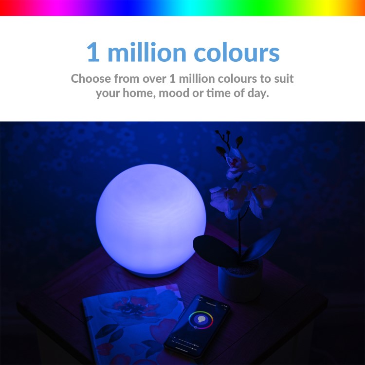 Smart Colour Changing Ambiance Lamp - Alexa & Google Home Compatible