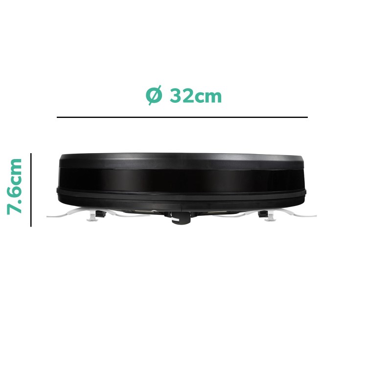 electriQ ALIX Robot Vacuum Cleaner - 3500Pa Suction - Gyro Navigation with HEPA Filter