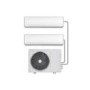 Refurbished electriQ Indoor Multi-split 18000 BTU SmartApp Wifi Inverter Wall Air Conditioner with two 9000 BTU indoor units to a single outdoor