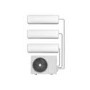 Refurbished electriQ Indoor Multi-split 27000 BTU SmartApp WIFI Inverter Wall Air Conditioner with 3x 9000 BTU Indoor Units to a Single Outdoor Unit