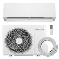 electriQ iQool 24000 BTU WiFi Smart A++ Wall Mounted Split Air Conditioner with Heat Pump - 5m Pipe Kit Included