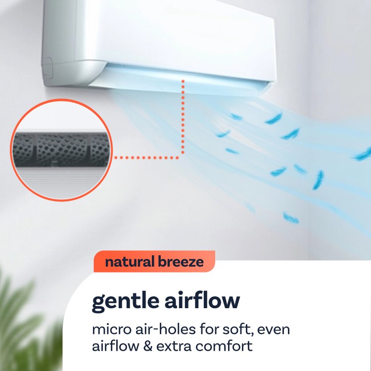 electriQ iQool 9000 BTU Smart A+++ Wall Mounted Air Conditioner with Heat Pump - 5m Pipe Kit Included