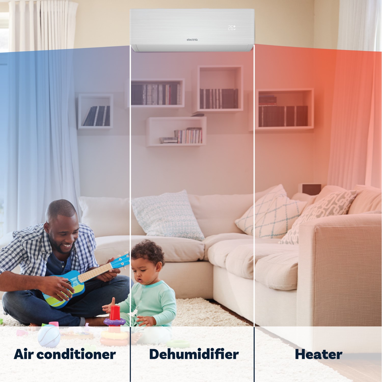 Iqool IQool Plus 9000 BTU Smart A+++ Wall Split Air Conditioner with Heat ...