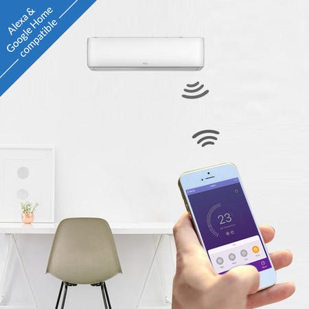 Iqool IQool Plus 9000 BTU Smart A+++ Wall Split Air Conditioner with Heat ...
