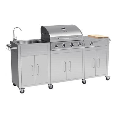 Stainless storage cupboards