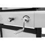 Refurbished electriQ iqdfbbq Dual Fuel Gas and Charcoal BBQ with 3 Burners