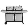 Refurbished electriQ iqdfbbq Dual Fuel Gas and Charcoal BBQ with 3 Burners