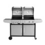 Refurbished electriQ iqdfbbq Dual Fuel Gas and Charcoal BBQ with 3 Burners
