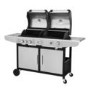Refurbished electriQ iqdfbbq Dual Fuel Gas and Charcoal BBQ with 3 Burners