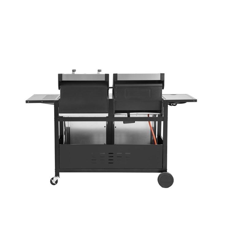 Refurbished electriQ iqdfbbq Dual Fuel Gas and Charcoal BBQ with 3 Burners