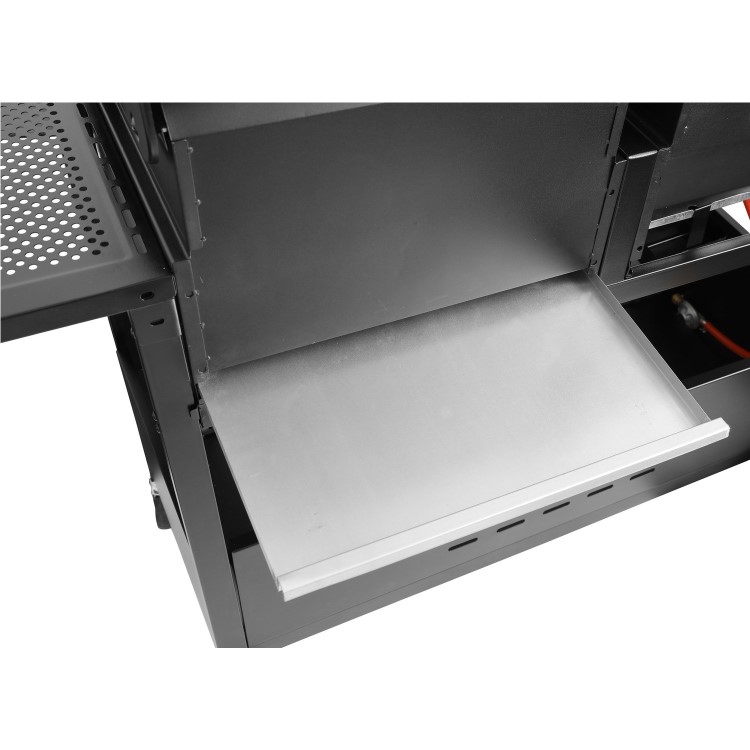 Refurbished electriQ iqdfbbq Dual Fuel Gas and Charcoal BBQ with 3 Burners