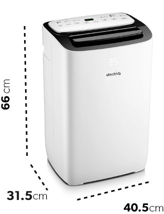 electriQ Ecoslient12 dimensions.