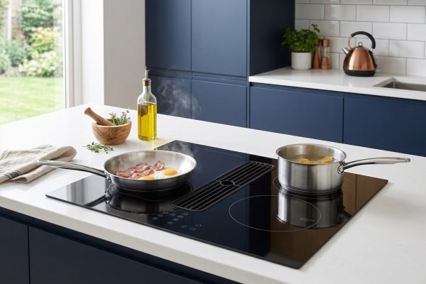 electriQ 70cm Venting Induction Hob with Flex Zone