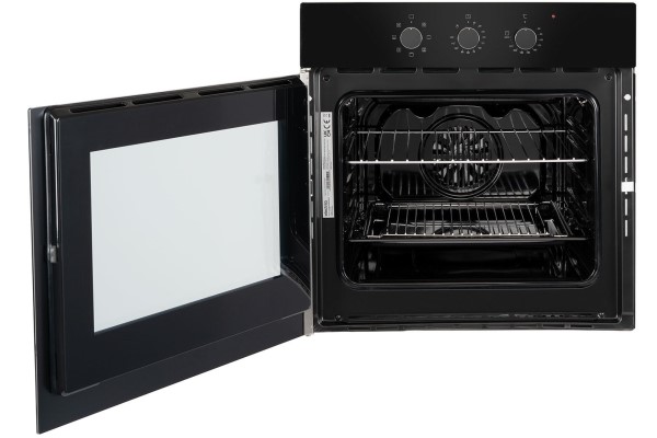 electriQ Fan Assisted Oven with Side Opening Door - Black