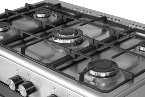5 Burner Gas Hob with Wok Burner.