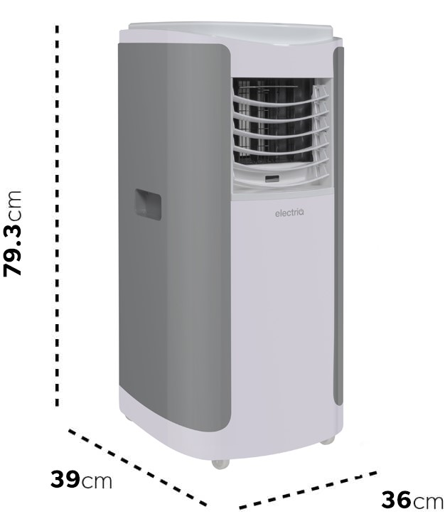 electriQ Ecoslient10 dimensions.