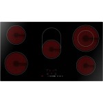 ElectriQ 90cm 5 Zone Ceramic Bevelled Edge Schott Glass Hob