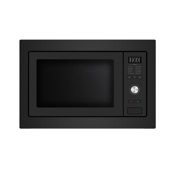 electriQ 25L Built in Standard Solo Microwave in Black